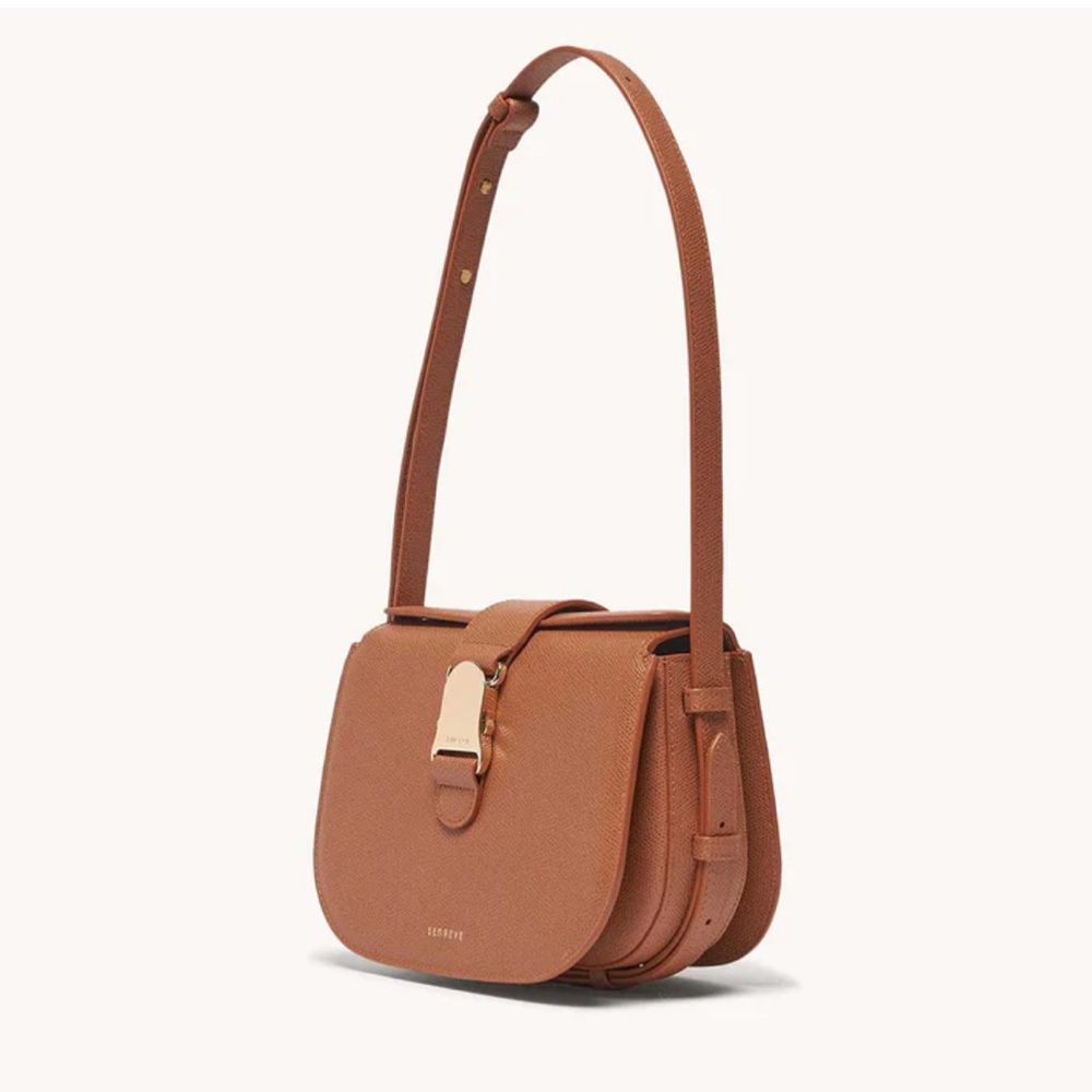 NWT Senreve Cadence Crossbody in pebbled chestnut with gold hardware - Picture 10 of 12